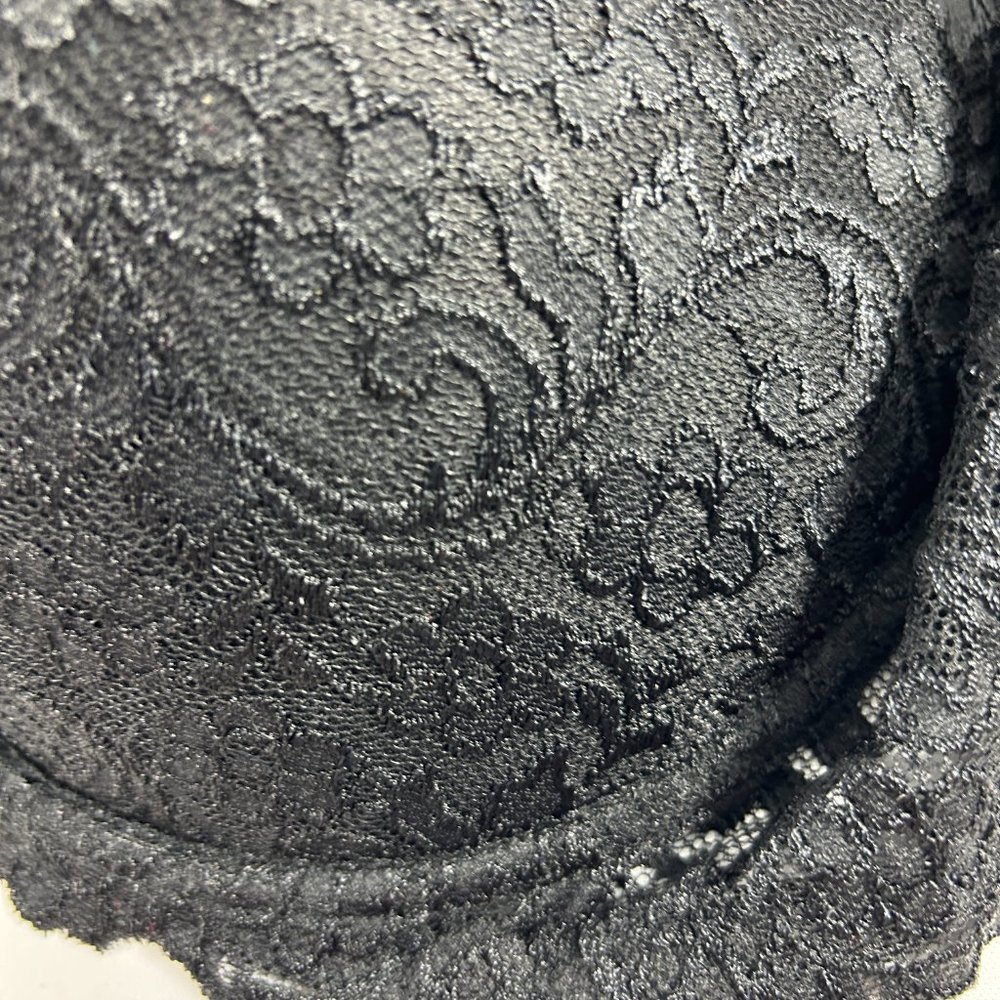 Smart & Sexy Bra Womens Size 42DD Black Signature Lace Push Up 85046 Underwire - Picture 3 of 7